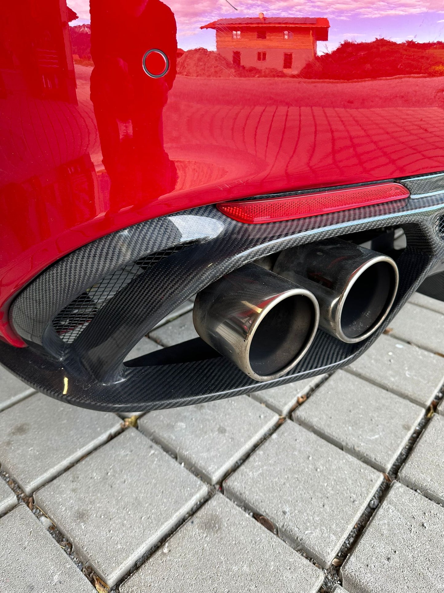 Alfa Romeo Giulia Veloce Rear Diffuser Carbon Fibre QV Style 2016+