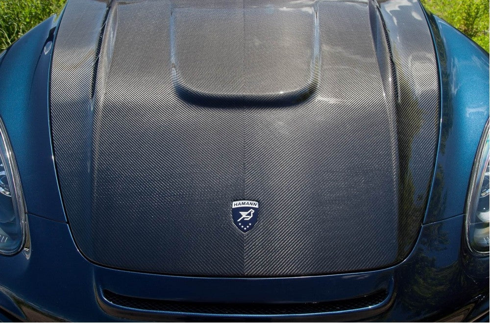 Porsche Cayenne 958 HM Style Carbon Fiber Front Engine Bonnet Hood 2010 - 2015