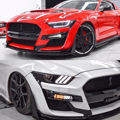 Ford Mustang GT500 Style front bumper for 2015 2016 2017 6th Gen models