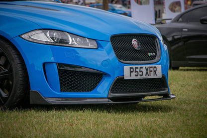 Jaguar XFRS XFR-S Carbon Fibre Front Bumper Lip Splitter 2012 2013 2014 2015