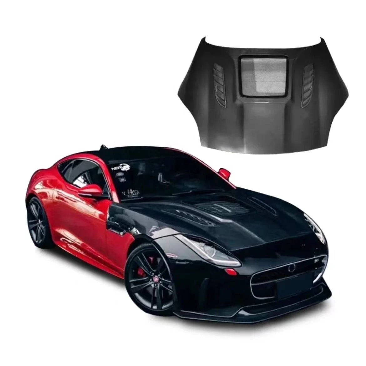 JAGUAR F TYPE CARBON FIBRE EXHIBITION BONNET HOOD UPGRADE FOR ALL MODELS 2014 - 2020