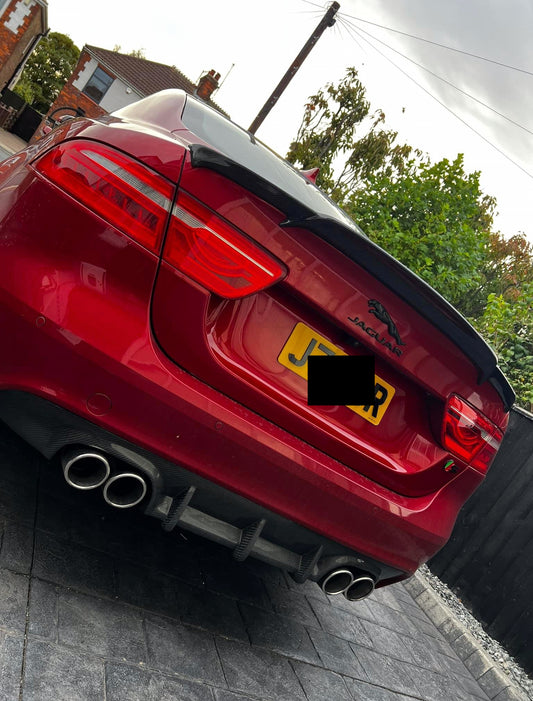 Jaguar X260 XF XFR XFRS Rear Diffuser Carbon Fiber 2016 - 2019