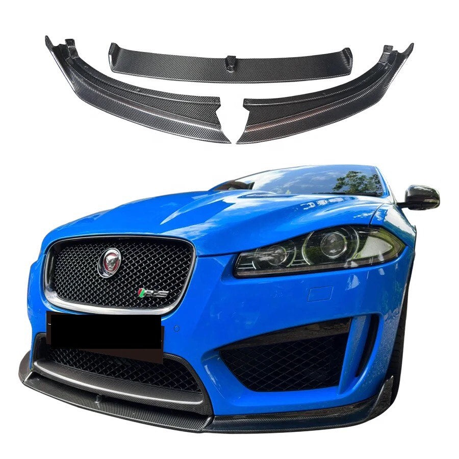 Jaguar XFRS XFR-S Carbon Fibre Front Bumper Lip Splitter 2012 2013 2014 2015