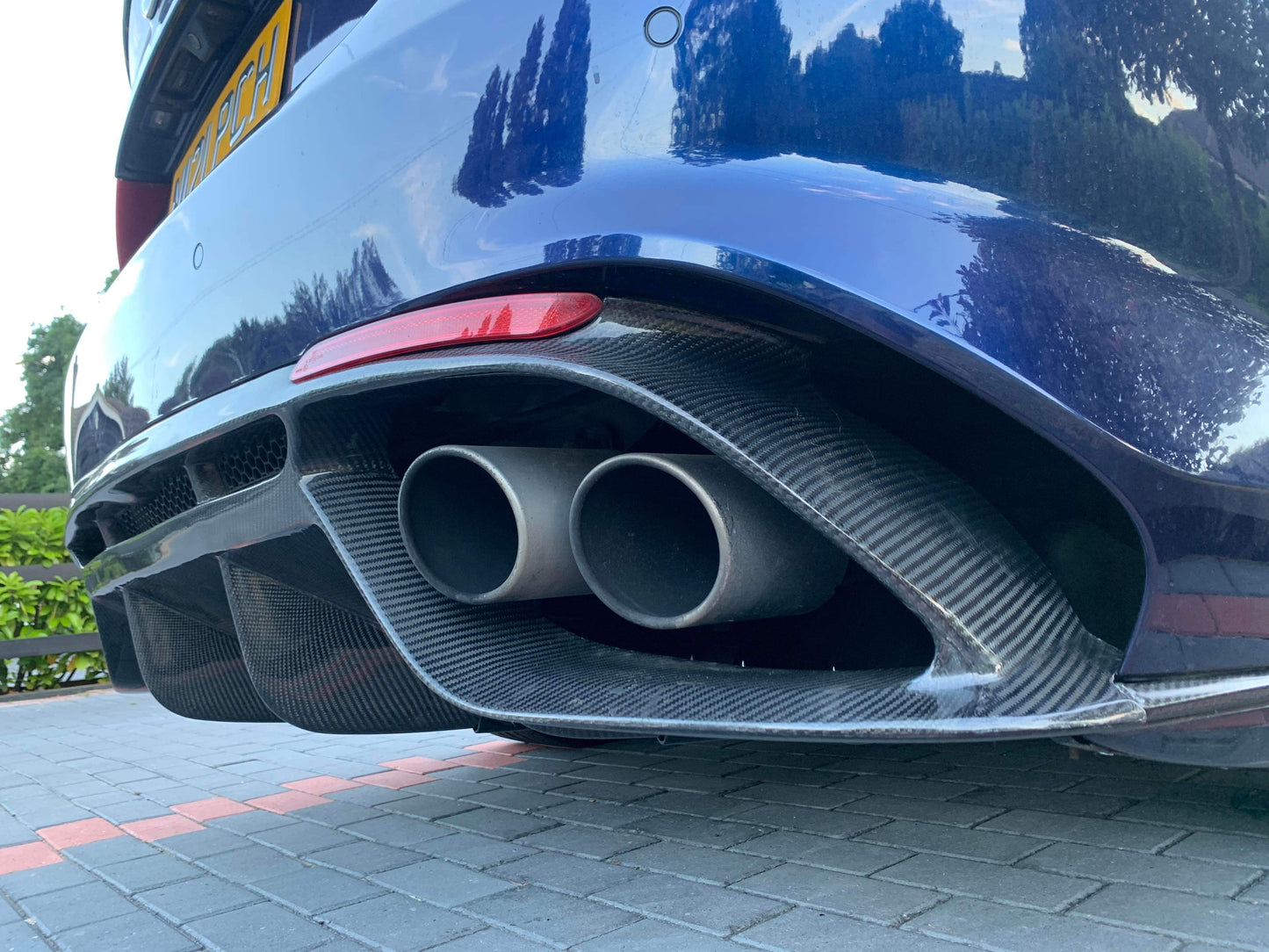 Alfa Romeo Giulia 952 Quadrifoglio Rear Diffuser Valance Splitter QV Carbon Fiber 2016+