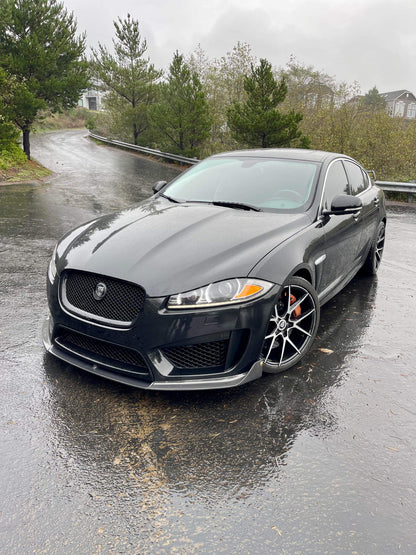 Jaguar XFRS XFR-S Carbon Fibre Front Bumper Lip Splitter 2012 2013 2014 2015