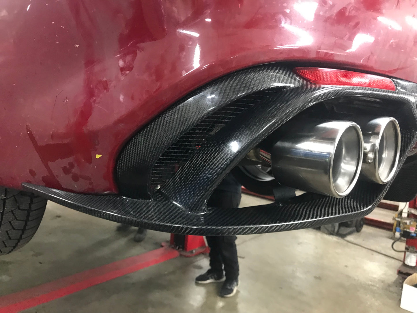 Alfa Romeo Giulia Veloce Rear Diffuser Carbon Fibre QV Style 2016+