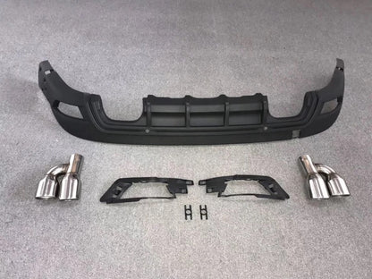 Jaguar F Pace Rear Diffuser Quad Tips Valance Bumper Upgrade 2016 2017 2018 2019