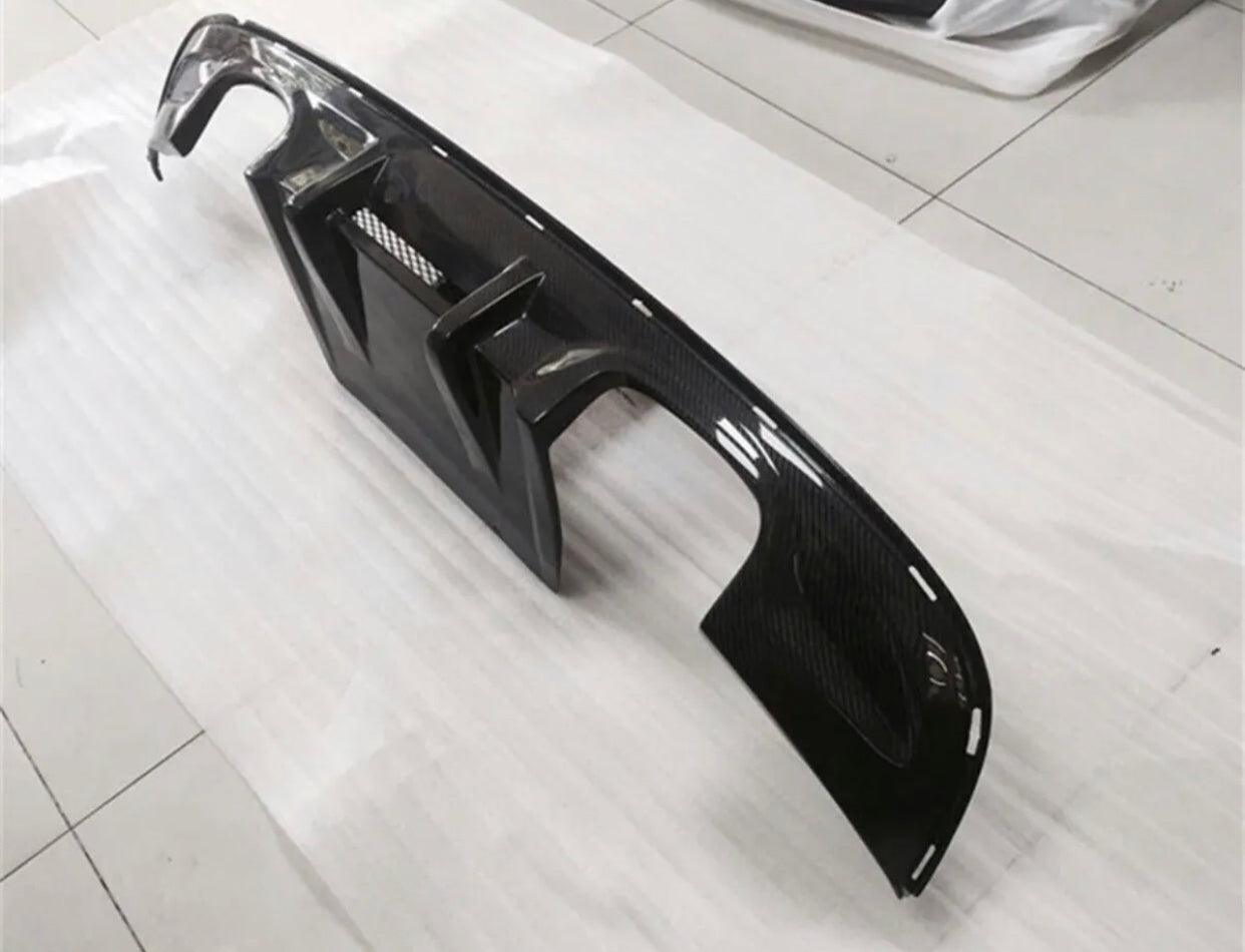 Jaguar X260 XF XFR XFRS Rear Diffuser Carbon Fiber 2016 - 2019