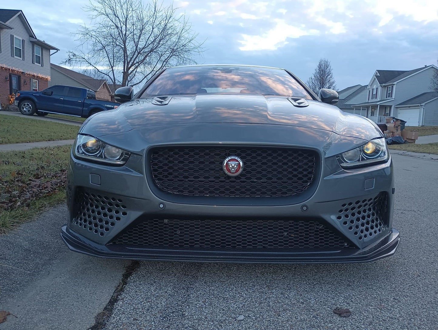 JAGUAR XE PROJECT 8 STYLE FRONT BUMPER UPGRADE FOR ALL MODELS 2016 2017 2018 2019