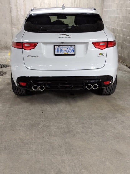 Jaguar F Pace Rear Diffuser Quad Tips Valance Bumper Upgrade 2016 2017 2018 2019