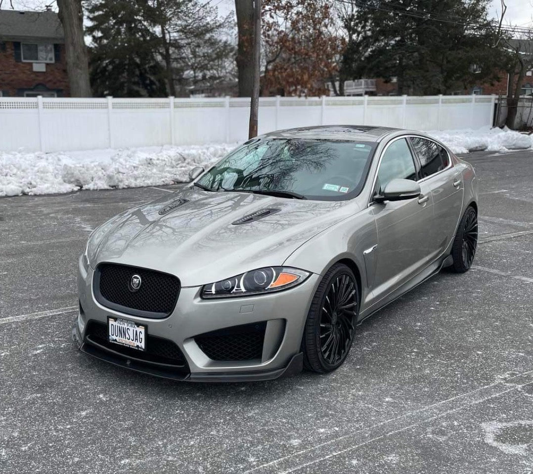 Jaguar XFRS XFR-S Carbon Fibre Front Bumper Lip Splitter 2012 2013 2014 2015