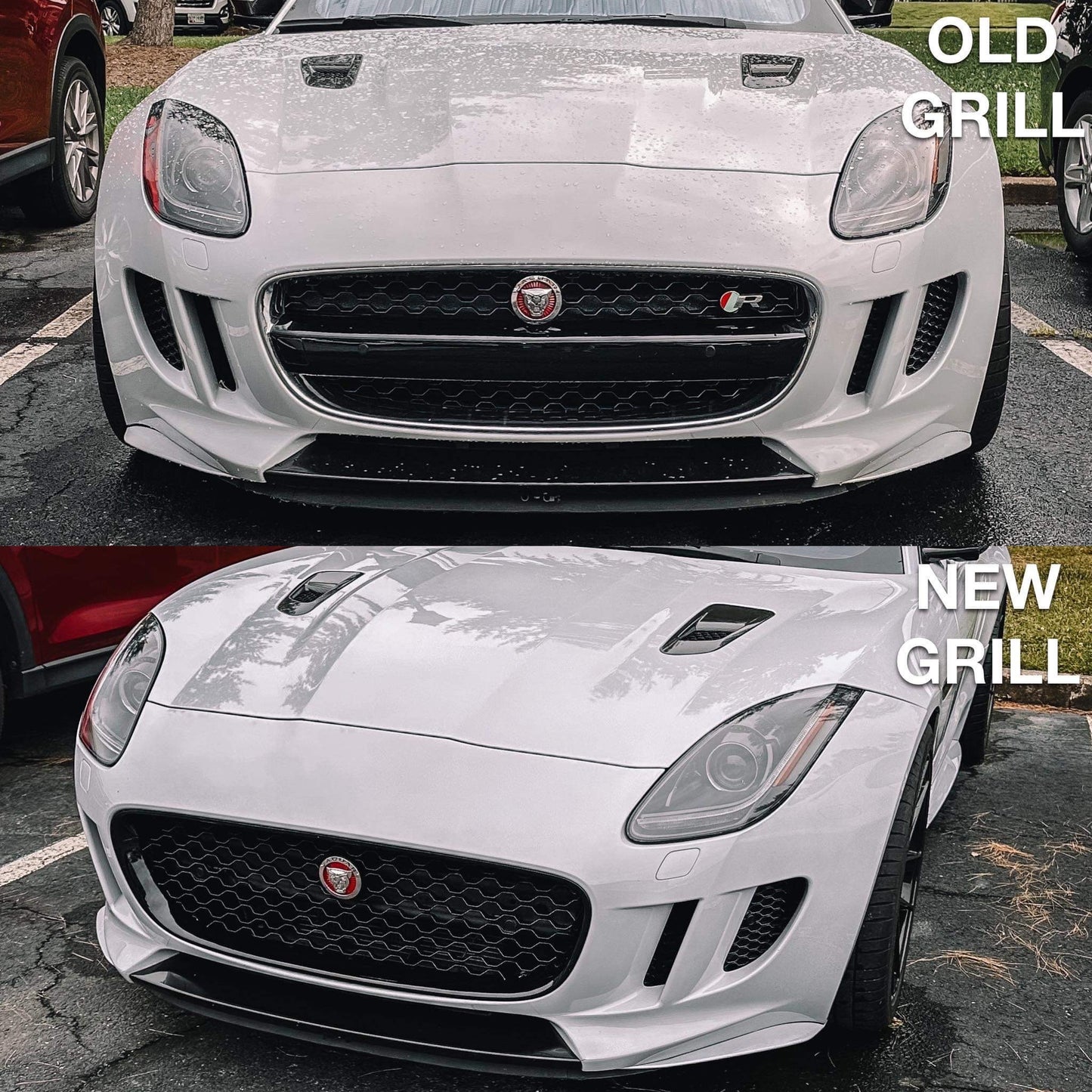 Jaguar F Type Project 7 Grille Style Gloss Black Plastic 2014 2015 2016 2017 2018 2019