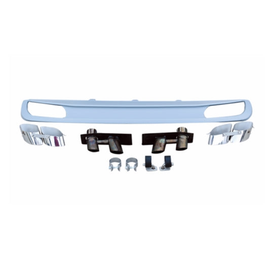 Audi A6 ABT Rear Diffuser Two Pair Exhaust Outlet With Stainless Steel Exhaust Tips 2013 2014 2015