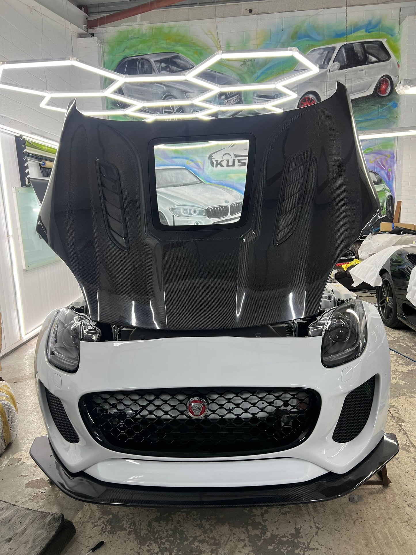 JAGUAR F TYPE PROJECT 7 STYLE FRONT BUMPER UPGRADE FOR ALL MODELS 2014 2015 2016 2017 2018 2019