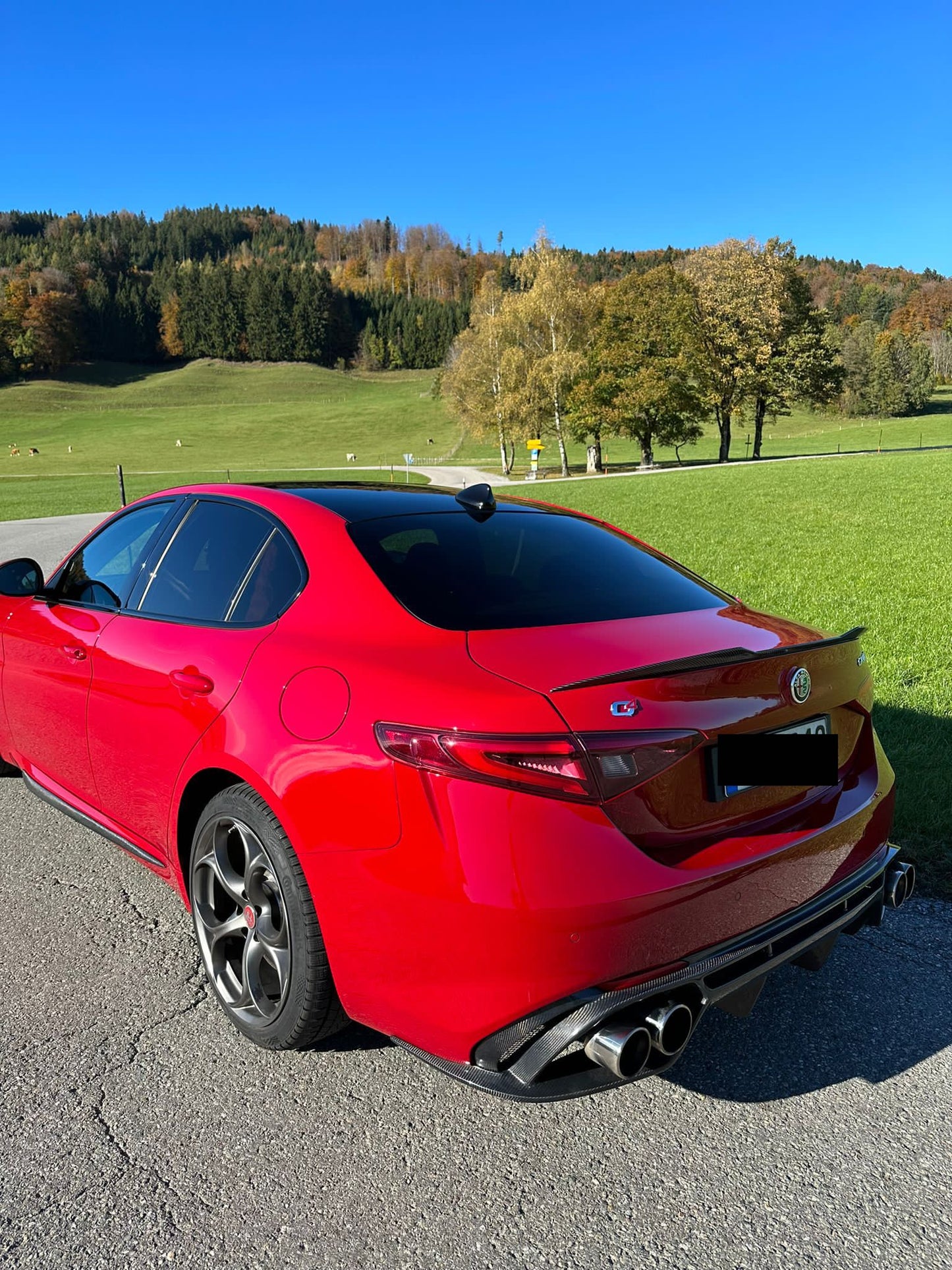 Alfa Romeo Giulia Veloce Rear Diffuser Carbon Fibre QV Style 2016+