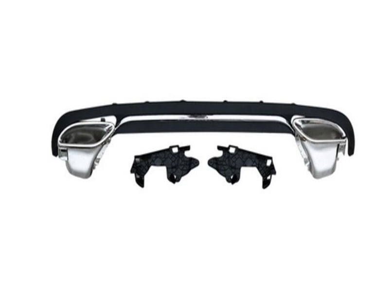 Mercedes Benz E Class W212K E300 Style Rear Diffuser With Chrome Exhaust Tips 2014- 2017