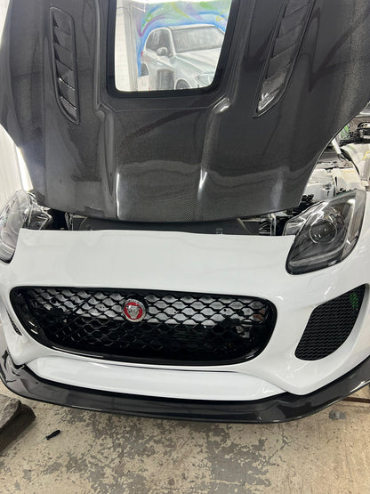 JAGUAR F TYPE CARBON FIBRE EXHIBITION BONNET HOOD UPGRADE FOR ALL MODELS 2014 - 2020