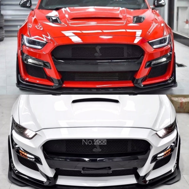 Ford Mustang GT500 Style front bumper for 2015 2016 2017 6th Gen models