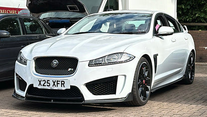 Jaguar XFRS XFR-S Carbon Fibre Front Bumper Lip Splitter 2012 2013 2014 2015