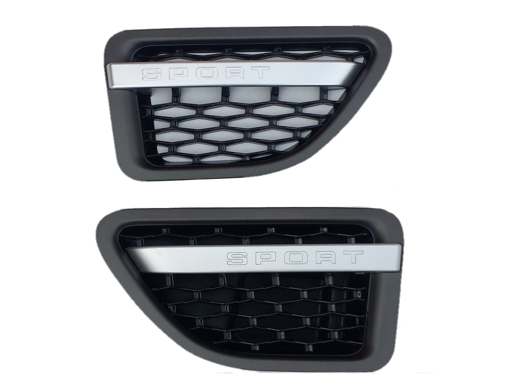 Range Rover Sport Grey Black Silver Autobiography Style Front Grille Side Vent 2005 -2009