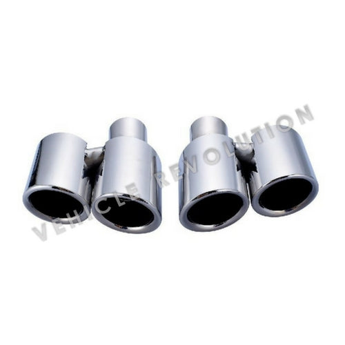 Porsche Panamera GTS Style 970 2010-2013 Double Layer Chrome Exhaust Tips