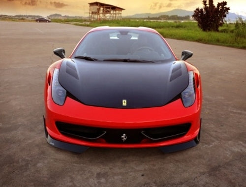 Ferrari 458  Carbon Fiber DM Style Front Lip  2006-2015