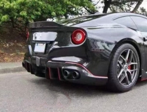 Ferrari F12 Carbon Fiber DM Style Trunk Boot Wing Spoiler 2012-2017