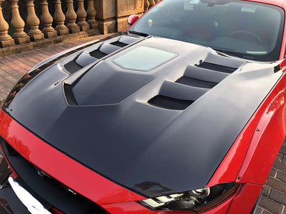 Mustang Carbon Fibre Exhibition Vented Bonnet Hood for all 2015 2016 2017 Ford Mustang models