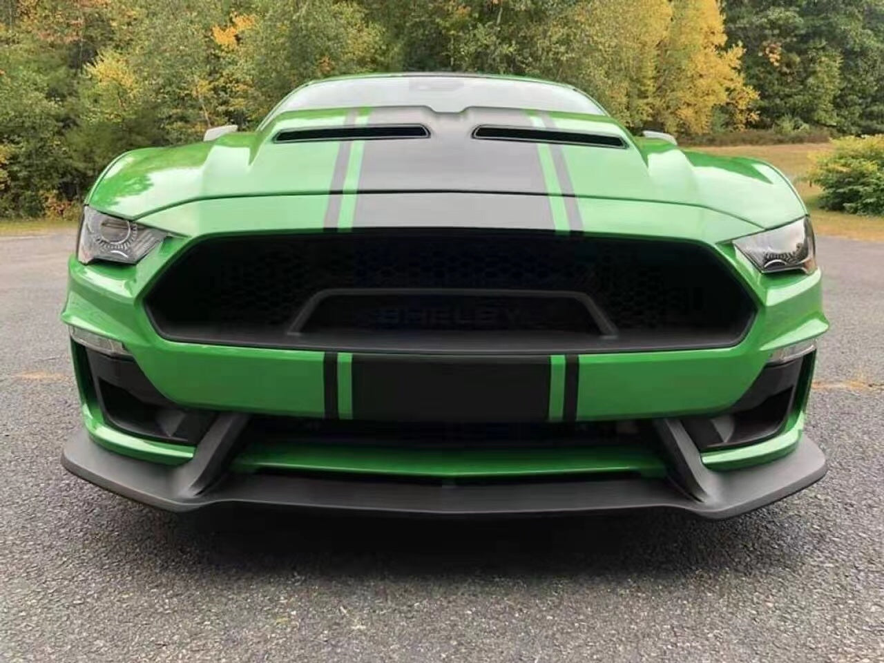 Mustang GT500 Supersnake style Bonnet Hood for 2018 2019 2020 Ford Mustang models