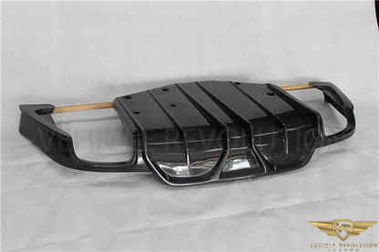 Maserati Ghibli Carbon Fiber AS Style Rear Diffuser 2013 2014 2015 2016 2017