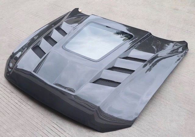 Ford Mustang Hood Carbon Fibre Exhibition Vented Bonnet 2018 2019 2020 2021