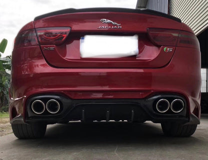 Jaguar XE Aspec Style part Carbon Fibre Rear Diffuser Valance with Tips 2016 - 2019