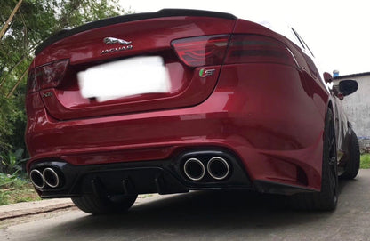 Jaguar XE Aspec Style part Carbon Fibre Rear Diffuser Valance with Tips 2016 - 2019