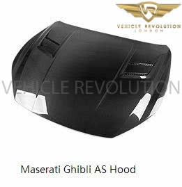 Maserati Ghibli Carbon Fibre AS Style Bonnet / Hood for 2013 2014 2015 2016 2017