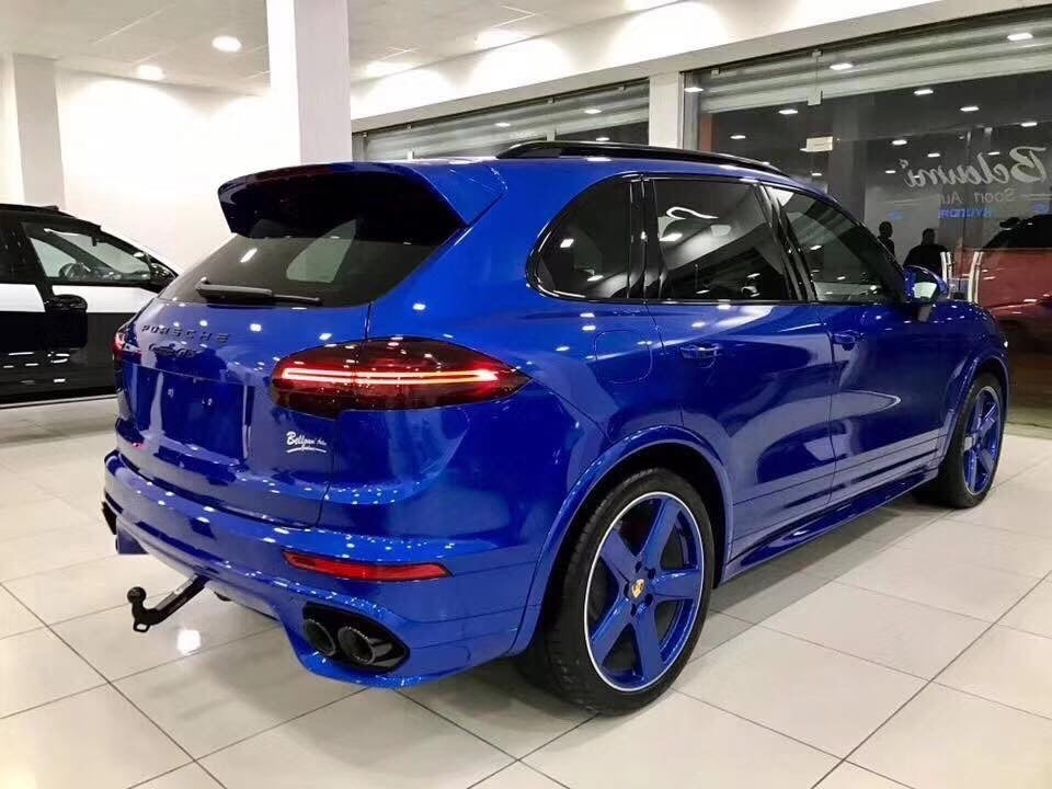 Porsche Cayenne Complete GTS Style Body Kit Upgrade With Turbo Bumper and DRL's Fogs 2015 - 2018