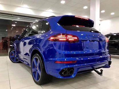 Porsche Cayenne Complete GTS Style Body Kit Upgrade With Turbo Bumper and DRL's Fogs 2015 - 2018