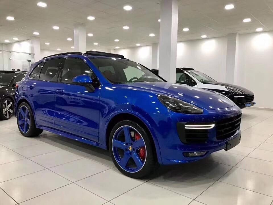 Porsche Cayenne Complete GTS Style Body Kit Upgrade With Turbo Bumper and DRL's Fogs 2015 - 2018