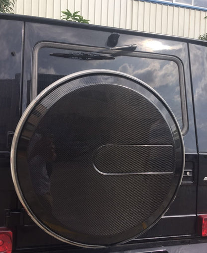 Mercedes Benz G Wagon W463 Brabus Style Carbon Fibre Rear Spare Wheel Cover 1989-2016