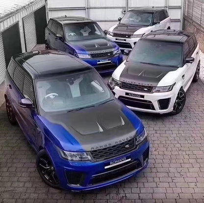 Range Rover Sport L494 SVR style Half Carbon Fiber Half FRP Bonnet Hood for all 2013 - 2021 models