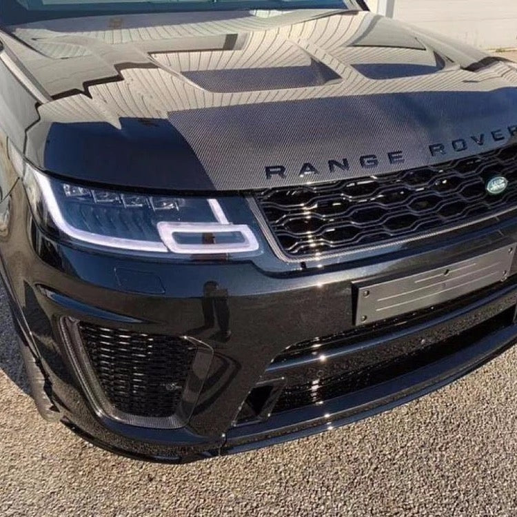 Range Rover Sport L494 SVR style Half Carbon Fiber Half FRP Bonnet Hood for all 2013 - 2021 models