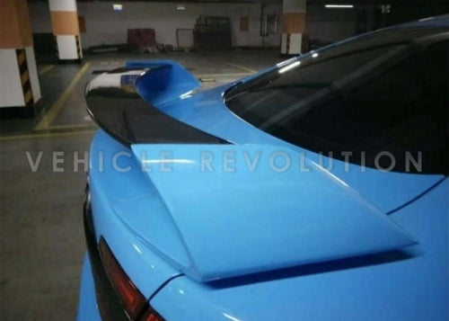 Big racing spoiler side view