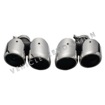 Porsche Macan S Style 95B Double Layer Stainless Steel Exhaust Tips 2014-2016