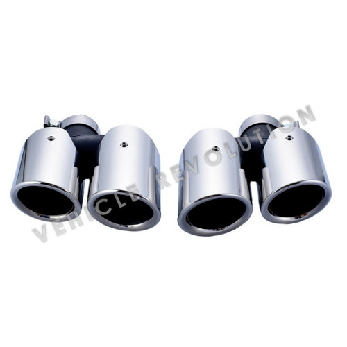 Porsche Macan GTS Style 95B 2014-2016 Chrome Single Layer Exhaust Tips