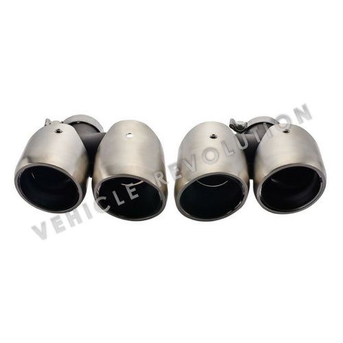 Porsche Macan S Style 95B Double Layer Stainless Steel Exhaust Tips 2014-2016