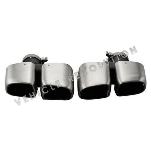 Porsche Macan Turbo Style 95B Stainless Steel Exhaust Tips 2014-2016