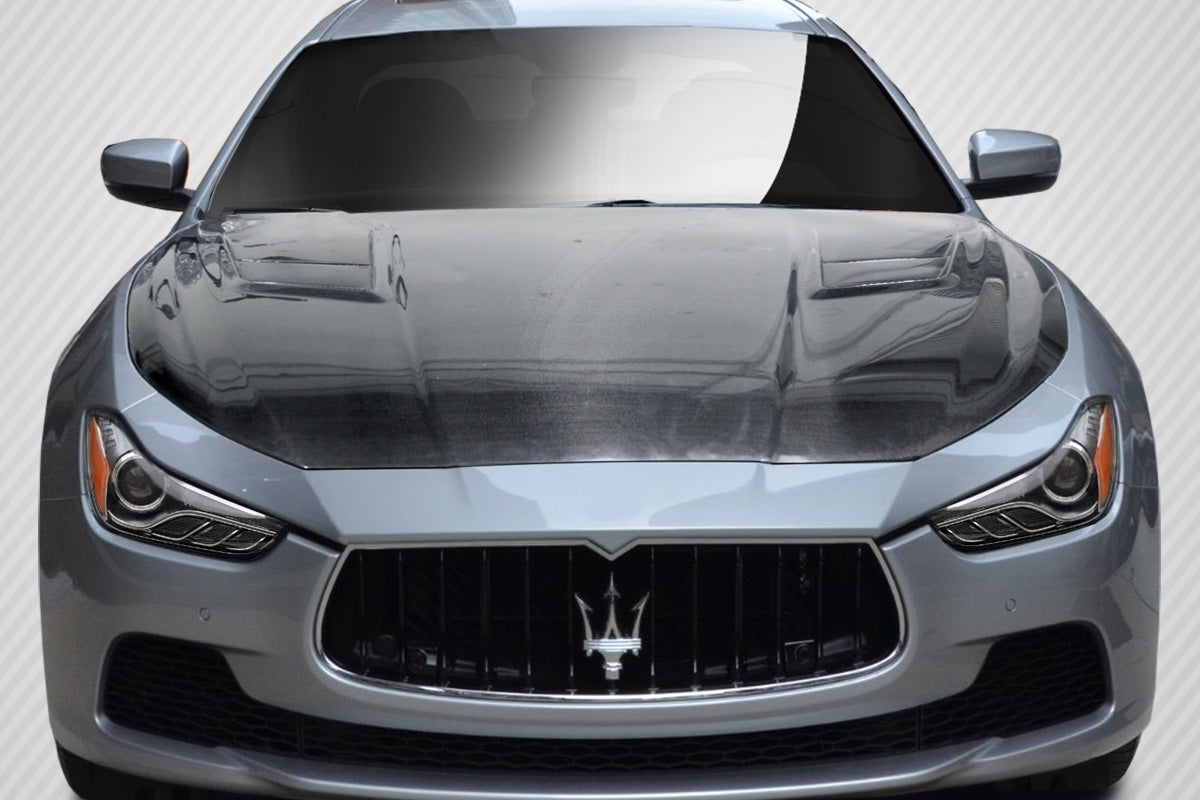 Maserati Ghibli Carbon Fibre AS Style Bonnet / Hood for 2013 2014 2015 2016 2017