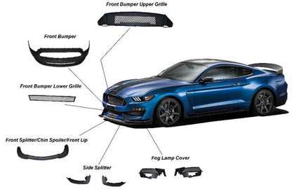 Ford Mustang GT 350 Shelby Style Complete Body Kit Upgrade for all 2014 2015 2016 2017