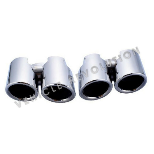 Porsche Panamera GTS Style 970 2014-2016 Double Layer Chrome Exhaust Tips