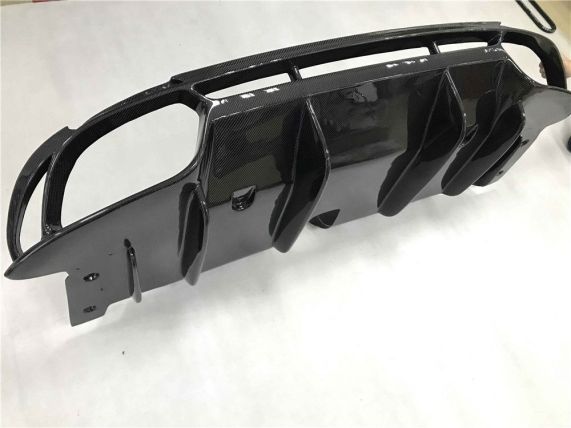 Alfa Romeo Giulia 2.7 Quadrifoglio Style Carbon Fiber Rear Diffuser Valance Splitter 2016 +