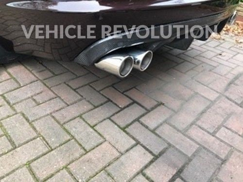 Jaguar X250 XF XFR XFR-S Style Stainless Steel Quad exhaust muffler tips for 2008 - 2015 models